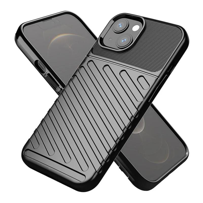 Pferd TakeMe Thunder TPU itin plonas galinio dangtelio dėklas, skirtas Apple iPhone 14 Pro Max Juodas