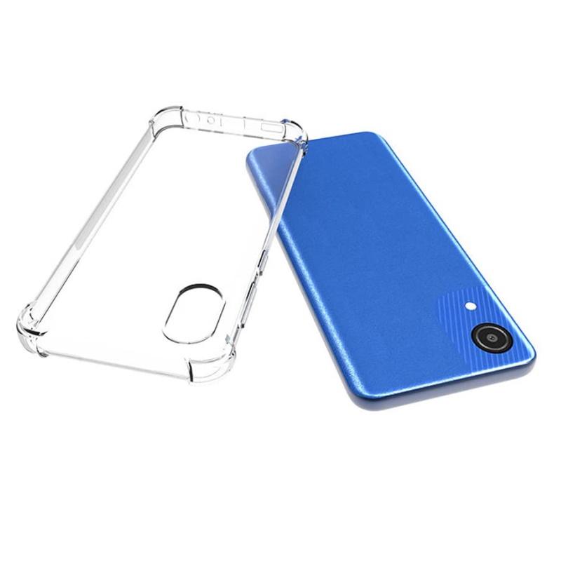 Pferd TakeMe Anti-Shock Extra Protection 0,5 mm Galinio dangtelio dėklas Samsung A03 (A035F) / A03S (A037F) Skaidrus