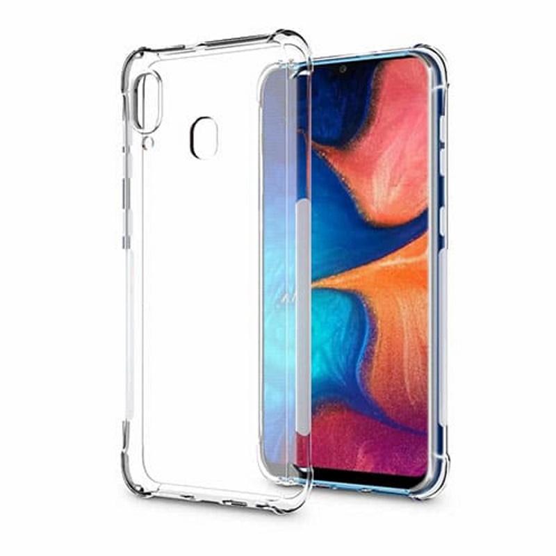 Pferd TakeMe Anti-Shock Extra Protection 0,5 mm Galinio dangtelio dėklas, skirtas Samsung Galaxy A20E (A202F) Skaidrus