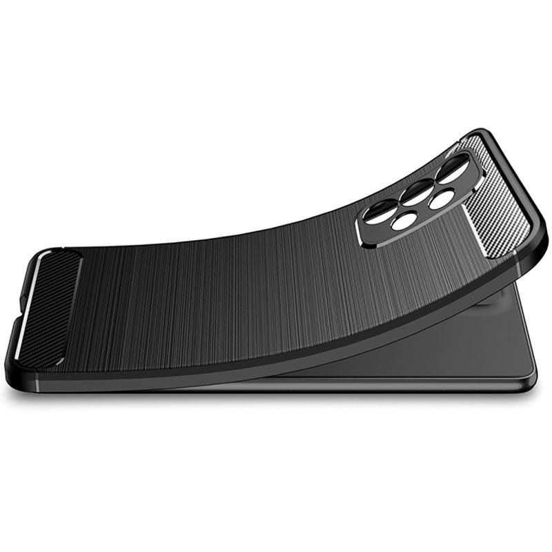 Pferd TakeMe CARBON efekto TPU itin plonas galinio dangtelio dėklas, skirtas Samsung Galaxy A73 5G (A736B) juodas