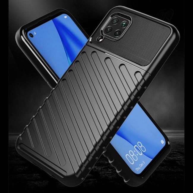Pferd TakeMe Thunder TPU itin plonas galinio dangtelio dėklas, skirtas Samsung Galaxy S22 Plus (S906B) Juodas
