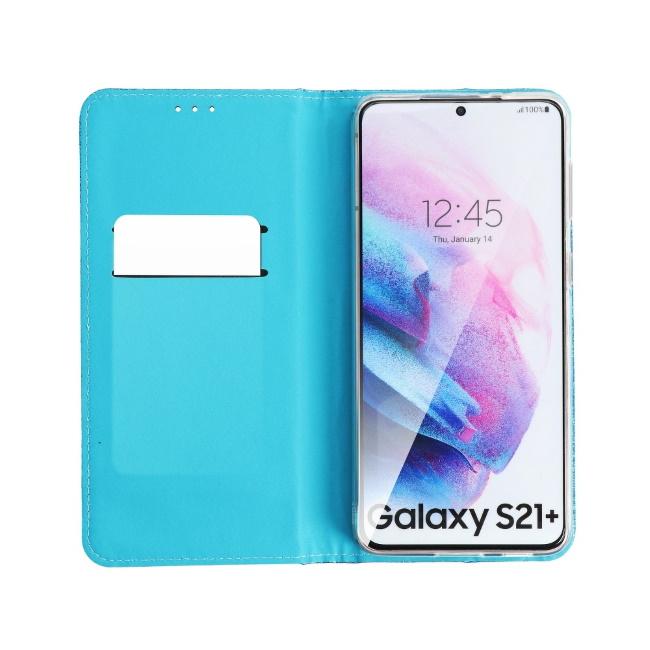 TakeMe 3D-Crystal Shine Magnetic Fix Book Dėklas, skirtas Samsung Galaxy M51 (M515F) Mėlynas