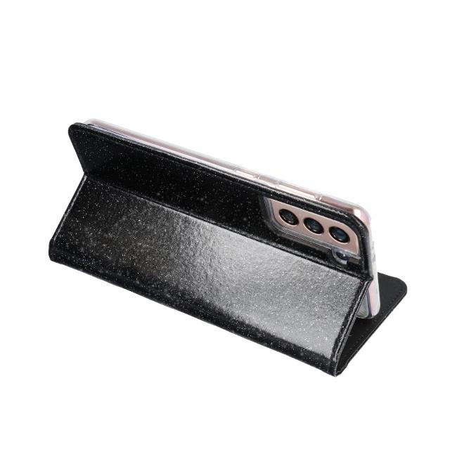 TakeMe 3D-Crystal Shine Magnetic Fix Book Dėklas, skirtas Samsung Galaxy M51 (M515F) juodas