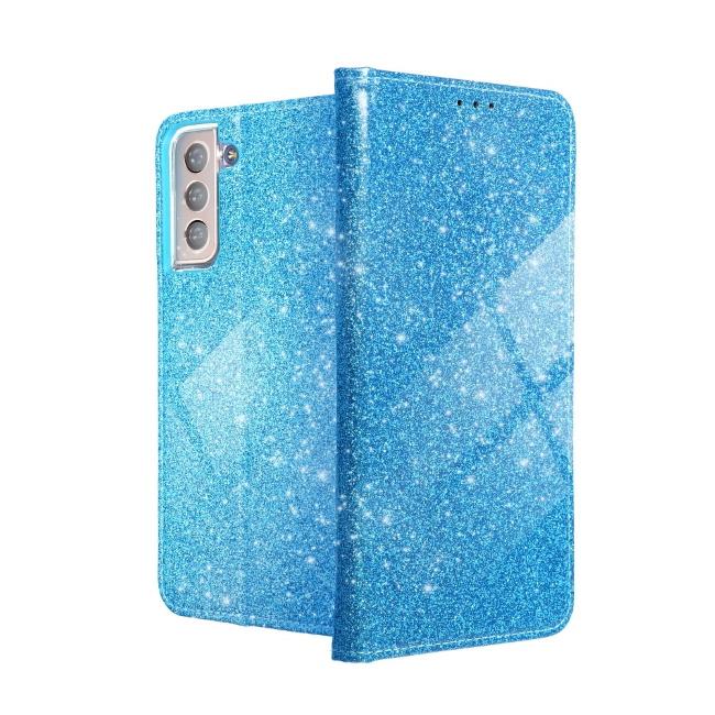 TakeMe 3D-Crystal Shine Magnetic Fix Book Dėklas, skirtas Samsung Galaxy A72 (A726) 5G Mėlyna