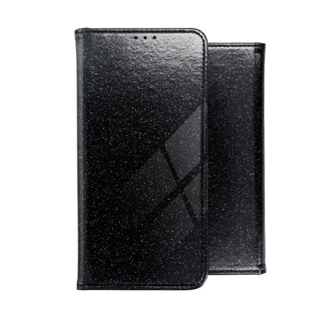 TakeMe 3D-Crystal Shine Magnetic Fix Book Dėklas, skirtas Samsung Galaxy M51 (M515F) juodas