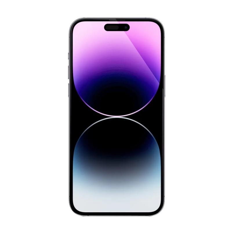 Pferd iLike Apsauginis stiklas for Apple iPhone 14 Pro 5D Full Face & Glue Tempered Juodas Frame glass+easy aplicator