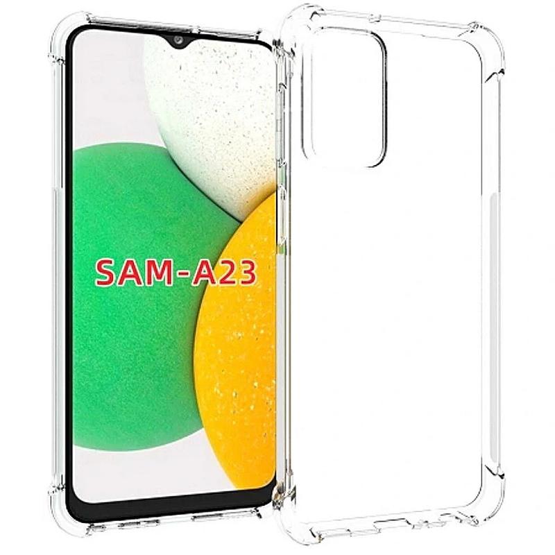 Pferd TakeMe Anti-Shock Extra Protection 0,5 mm galinio dangtelio dėklas, skirtas Samsung A23 4G / 5G Transparent