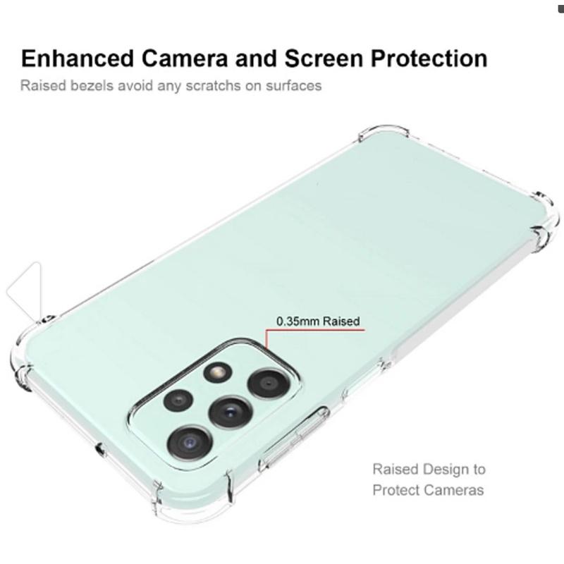 Pferd TakeMe Anti-Shock Extra Protection 0,5 mm galinio dangtelio dėklas, skirtas Samsung A23 4G / 5G Transparent