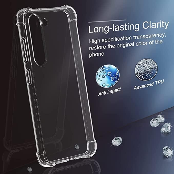 Pferd TakeMe Anti-Shock Extra Protection 1,5 mm galinio dangtelio dėklas Samsung Galaxy S23 Plus (S916B) skaidrus