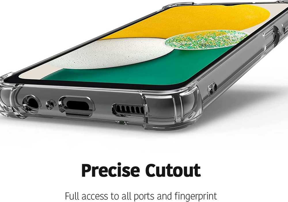 Pferd TakeMe Anti-Shock Extra Protection 0,5 mm Galinio dangtelio dėklas Samsung Galaxy A13 5G (A136U) / A04s (A047F) Skaidrus