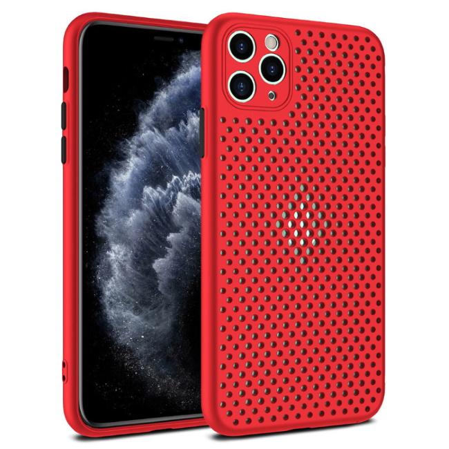 TakeMe "Breathing dotted" TPU dėklas skirtas Samsung Galaxy M31s (M317F), raudonas