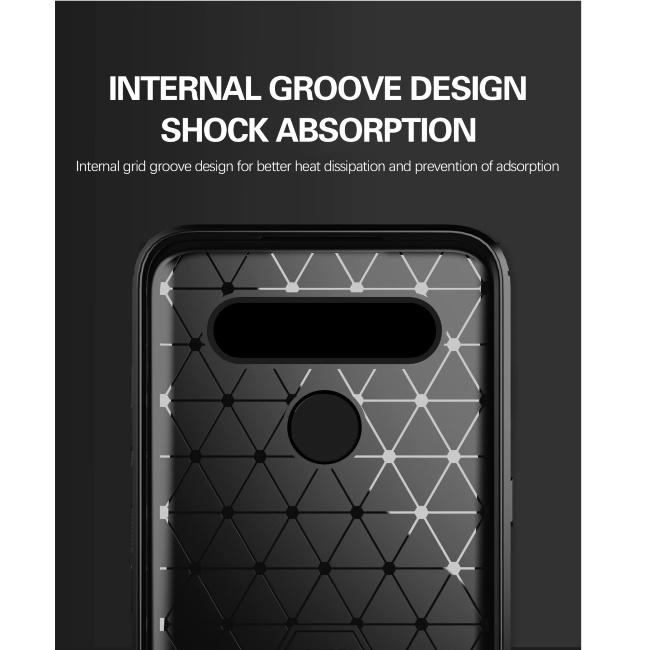 Pferd TakeMe CARBON efekto TPU itin plonas galinio dangtelio dėklas Samsung Galaxy M23 5G (M236B) / A23 5G (A235F) Juodas