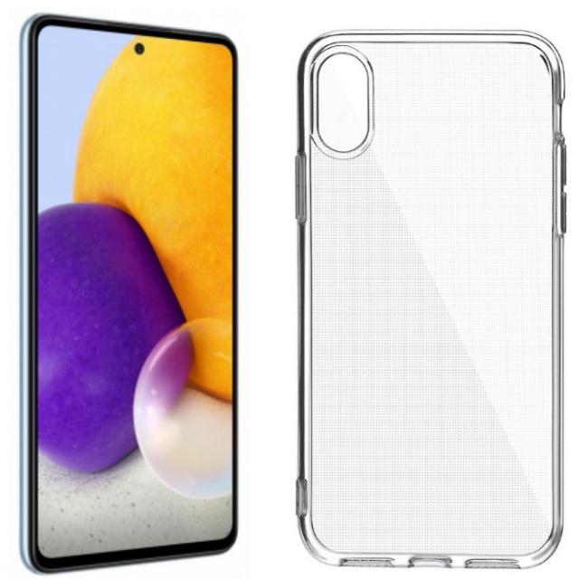 Pferd TakeMe „Clear“ serijos skaidrus 2 mm plonas galinio dangtelio dėklas, skirtas Samsung Galaxy A72 (A726) 5G