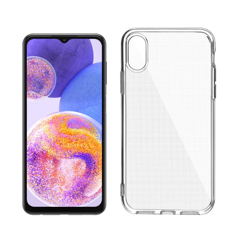 Pferd TakeMe Clear serijos skaidrus 2 mm plono galinio dangtelio dėklas Samsung Galaxy A23 4G (A235F) / A23 5G