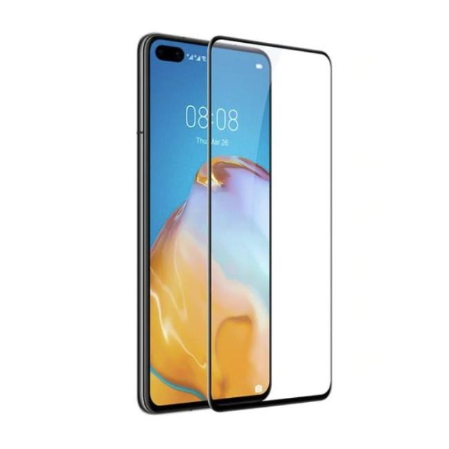 TakeMe HARD Ceramic Pilnas virsmas Aizsargstikls priekš Huawei P40 Melns