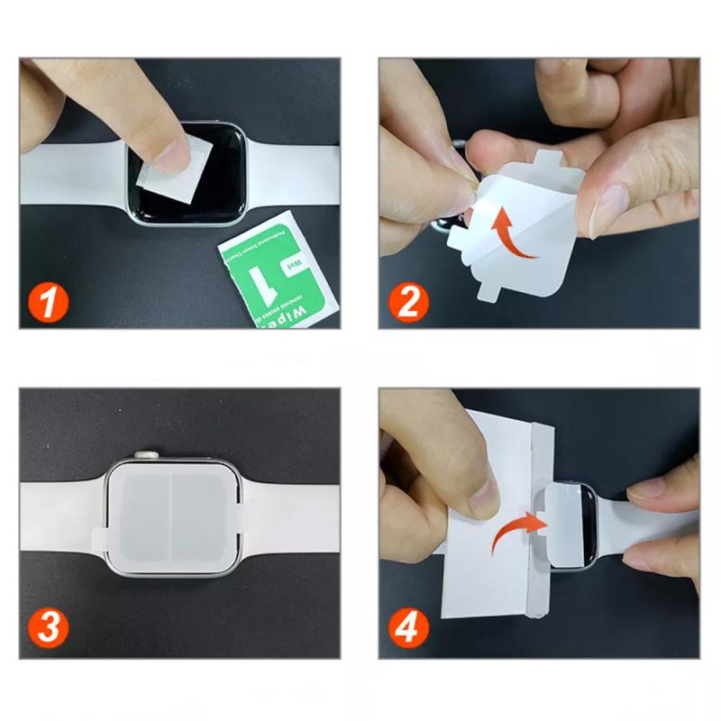Pferd TakeMe Hydrogel TPU HD Clear Anti-Scratch viso ekrano apsauginė plėvelė, skirta Apple Watch 41mm