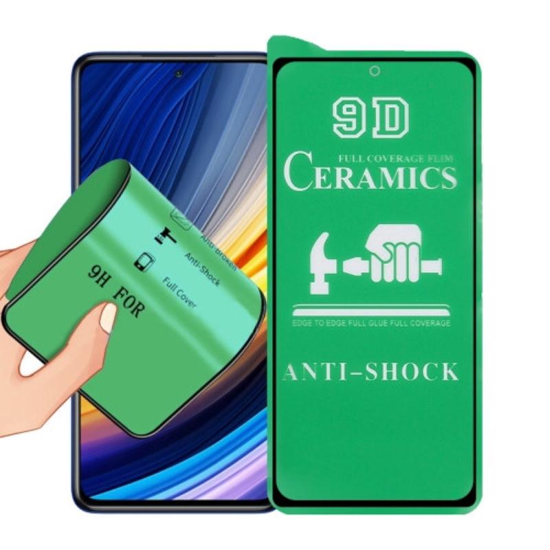 Pferd iLike Apsauginis stiklas Redmi 10C / 10 Power HARD Ceramic Full Surface Screen Protector Glass Juodas