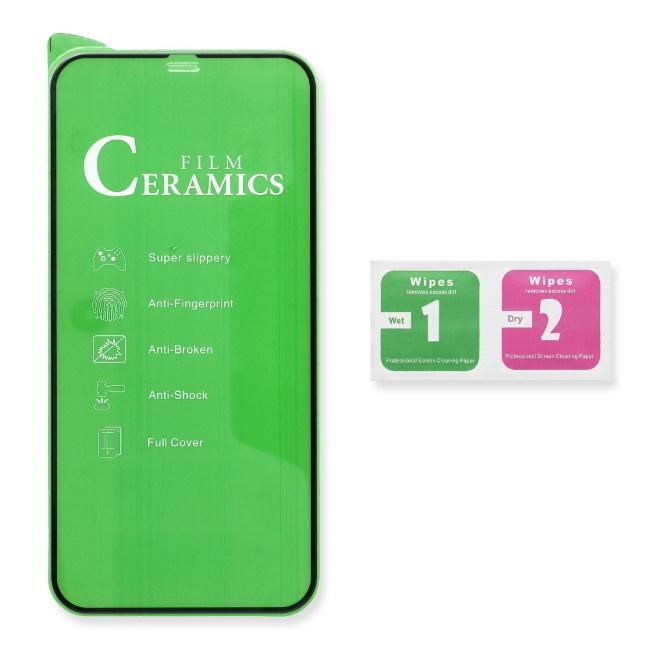 Pferd iLike Apsauginis stiklas Redmi 10C / 10 Power HARD Ceramic Full Surface Screen Protector Glass Juodas