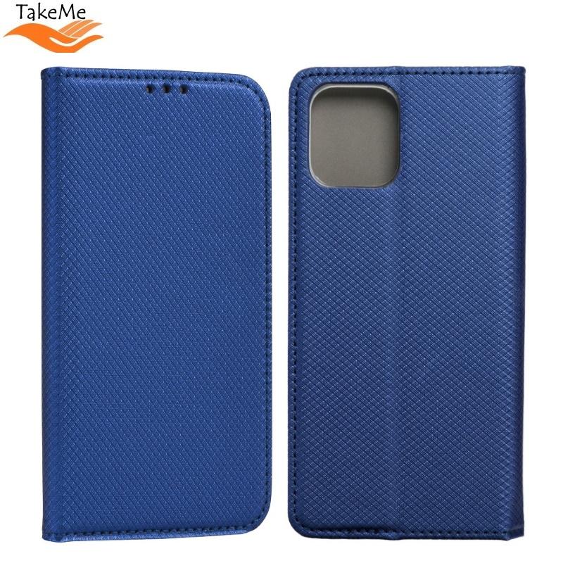 Pferd TakeMe Smart Magnetic Fix knygos dėklas be segtuko Huawei P40 Lite 5G  Mėlyna | Varle.lt