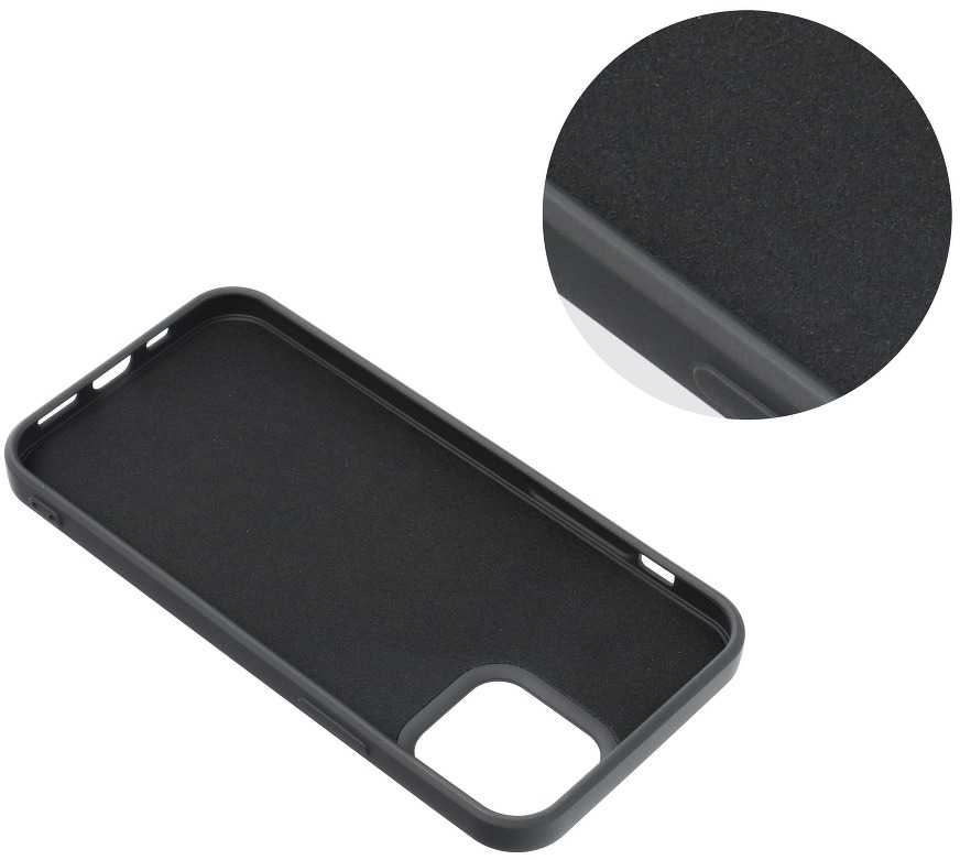 Pferd TakeMe Soft jausmas itin plonas matinis galinio dangtelio dėklas Xiaomi Redmi Note 12 4G / 5G Juodas
