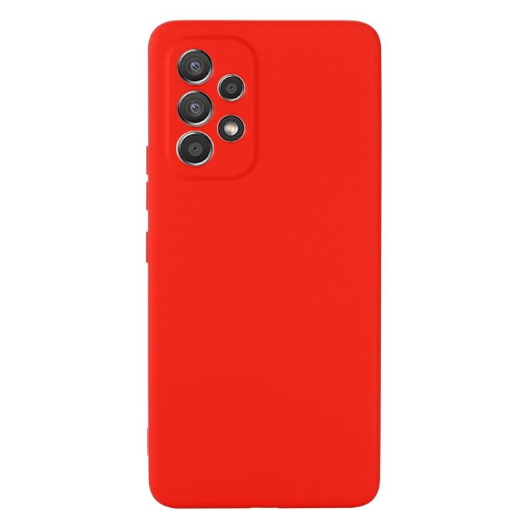 Pferd TakeMe Soft jausmas itin plonas matinis galinio dangtelio dėklas, skirtas Samsung Galaxy A33 5G (A336B) Raudonas