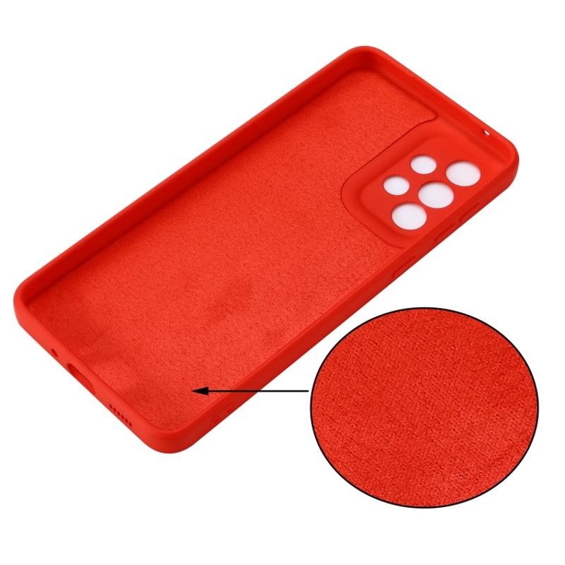 Pferd TakeMe Soft jausmas itin plonas matinis galinio dangtelio dėklas, skirtas Samsung Galaxy A33 5G (A336B) Raudonas