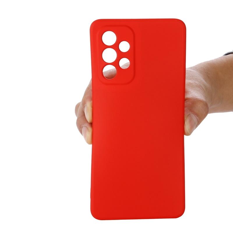 Pferd TakeMe Soft jausmas itin plonas matinis galinio dangtelio dėklas, skirtas Samsung Galaxy A33 5G (A336B) Raudonas