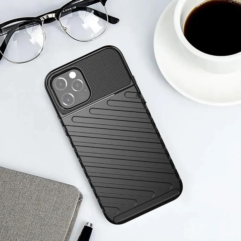 Pferd TakeMe Thunder TPU itin plonas galinio dangtelio dėklas, skirtas Apple iPhone 14 Pro Juodas
