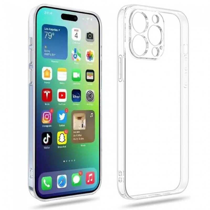 Pferd TakeMe Ultra Slim 0,3 mm galinis dėklas Apple iPhone 15 skaidrus