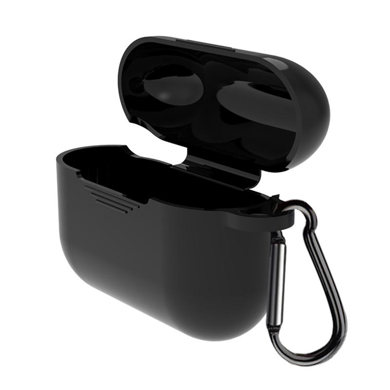 Pferd iLike Dėklas na ausinės Ultra-thinSoft silikoninis apsauginis dėklas skirtas Apple AirPods Pro Juodas