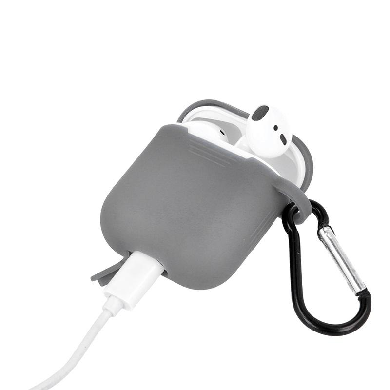 Pferd iLike Dėklas do słuchawek Apple AirPods Pro 2 silikoninis dėklas Pilkas