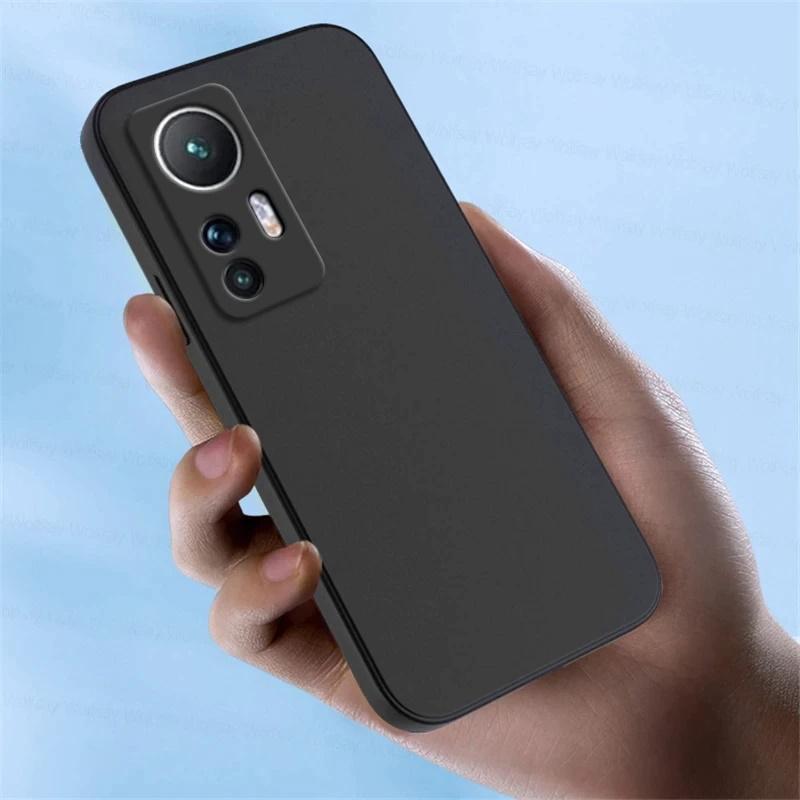 Pferd TakeMe Matte Soft TPU itin plonas galinio dangtelio dėklas, skirtas Xiaomi 12 Lite 5G Juodas