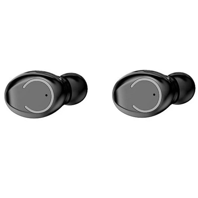 Platinet „WoW F9“ sporto ir pramogų „Super-Fit TWS Bluetooth 5.1“ stereo ausinės su HD mikrofonu, LED įkrovimu, USB įkrovikliu, juodos