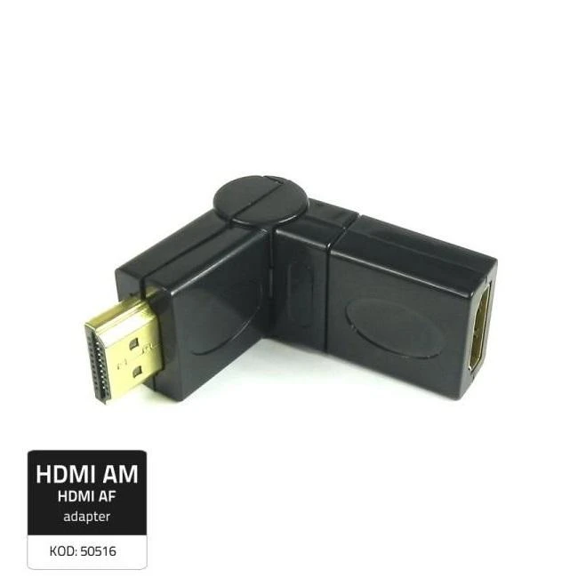 QOLTEC 50516 Qoltec Adapteris HDMI kištukas / HDMI lizdas (kampinis / pasukamas)