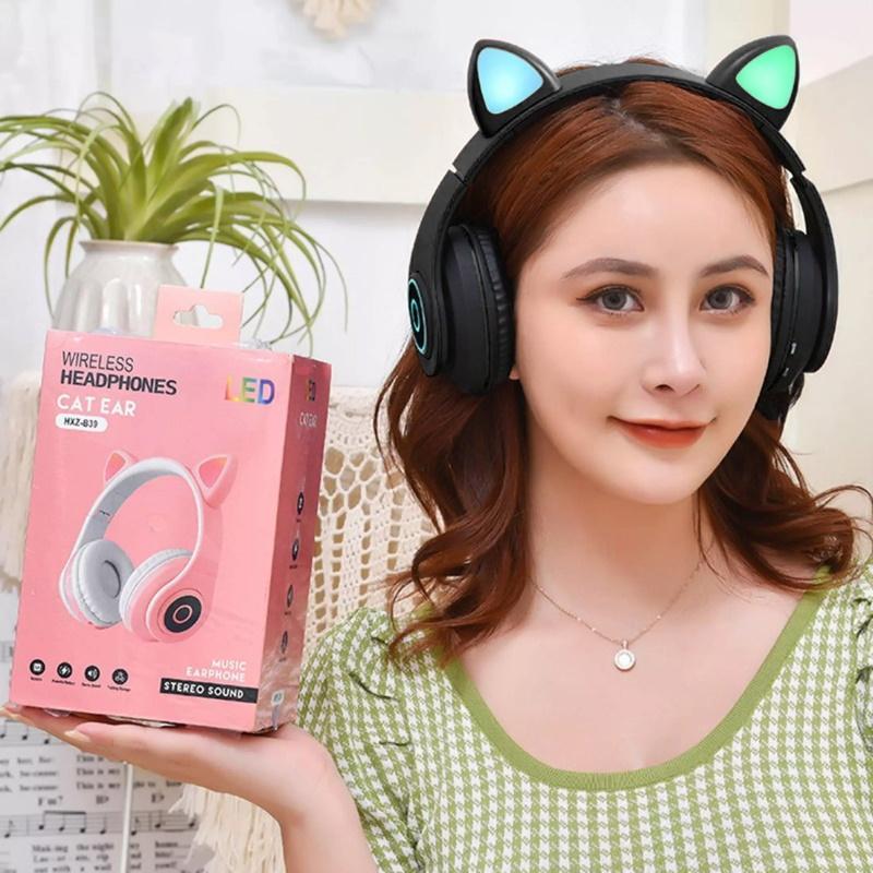 Ausinės Bemi B39 Trokšņu izolējošas bērnu Bluetooth Bezvadu Stereo Austiņas ar FM Radio / MP3 Mico SD ir Zvana funkciju Melnas