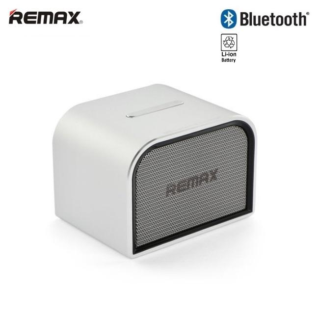 Remax RB-M8 mini Bluetooth 4.0 metalinė kompaktiška nešiojama muzikinė kolonėlė su 5W ir AUX 3.5mm, sidabrinė