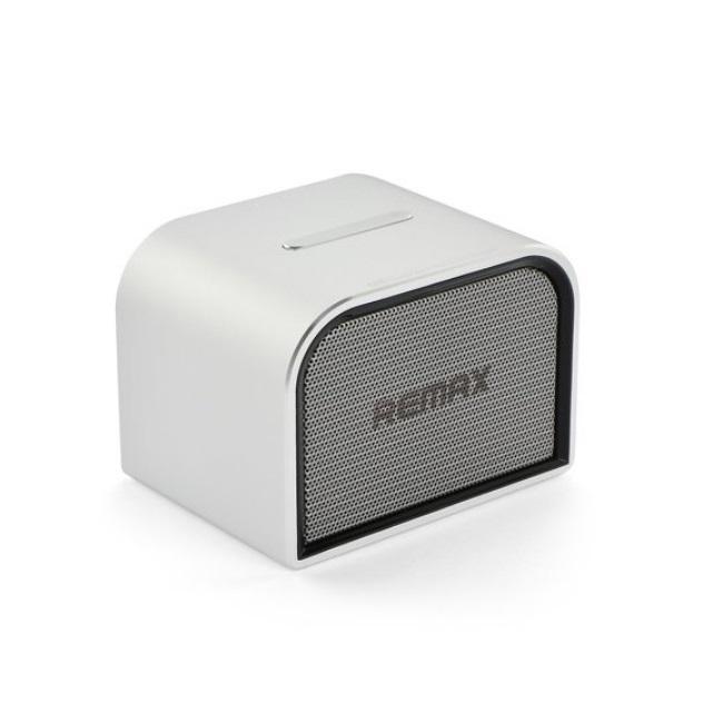 Remax RB-M8 mini Bluetooth 4.0 metalinė kompaktiška nešiojama muzikinė kolonėlė su 5W ir AUX 3.5mm, sidabrinė
