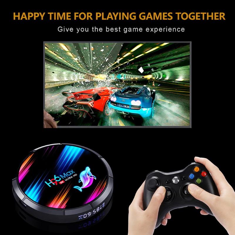 Vaizdo grotuvas Multimedijos grotuvas Riff Riff H96 32GB 4K Multimedia grotuvas Smart TV Box 4GB +64GB Android 9.0 Wi-Fi / BT Amlogic S905 Juodas