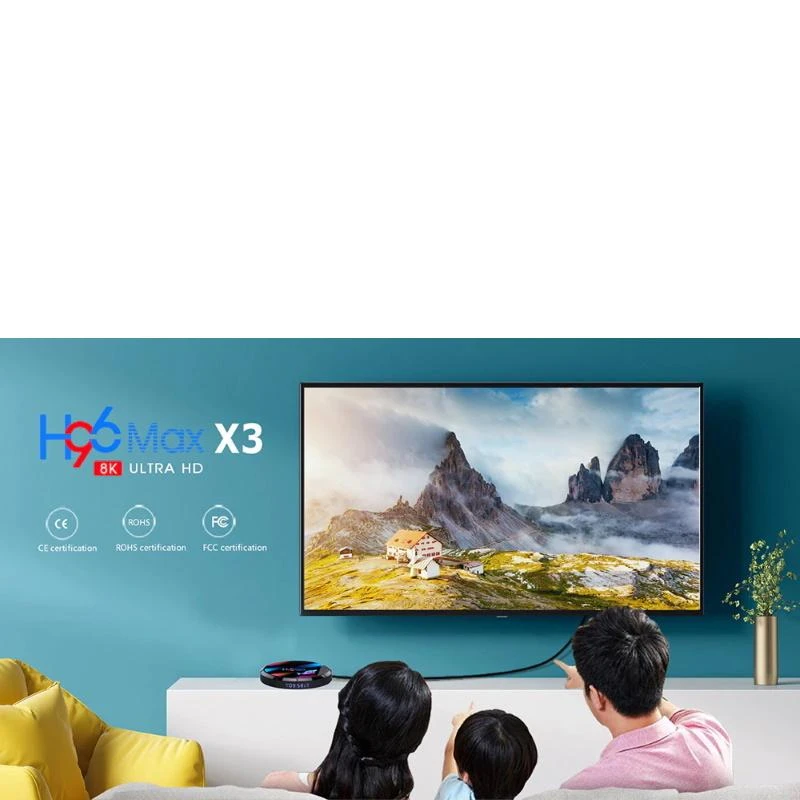 Vaizdo grotuvas Riff Multimedijos grotuvas Transcend Smart TV Amlogic S905 X3 4Gb + 64Gb