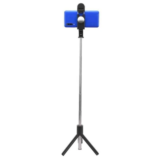Riff K10-S Universali belaidė asmenukių lazda (išplėsti 70 cm) su trikoju / veidrodžiu / LED lempute / užrakto mygtuku juoda