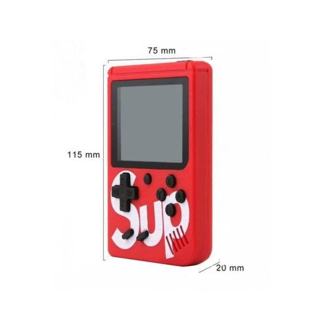 Žaidimų konsolė Riff Retro mini Sup Game (3" LCD) su 400 žaidimų, Juoda