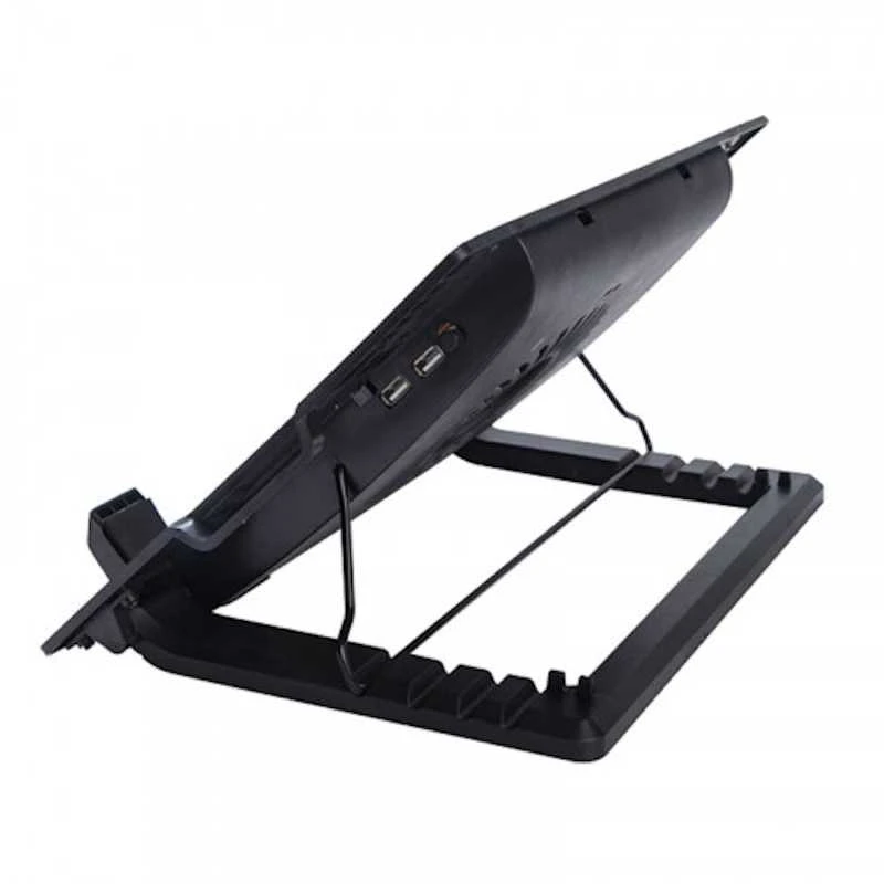 Riff RF-0092 2in1 nešiojamas aušintuvo padas ir puikiai reguliuojamo kampo stovas nešiojamam kompiuteriui (12"-17") su USB laidu