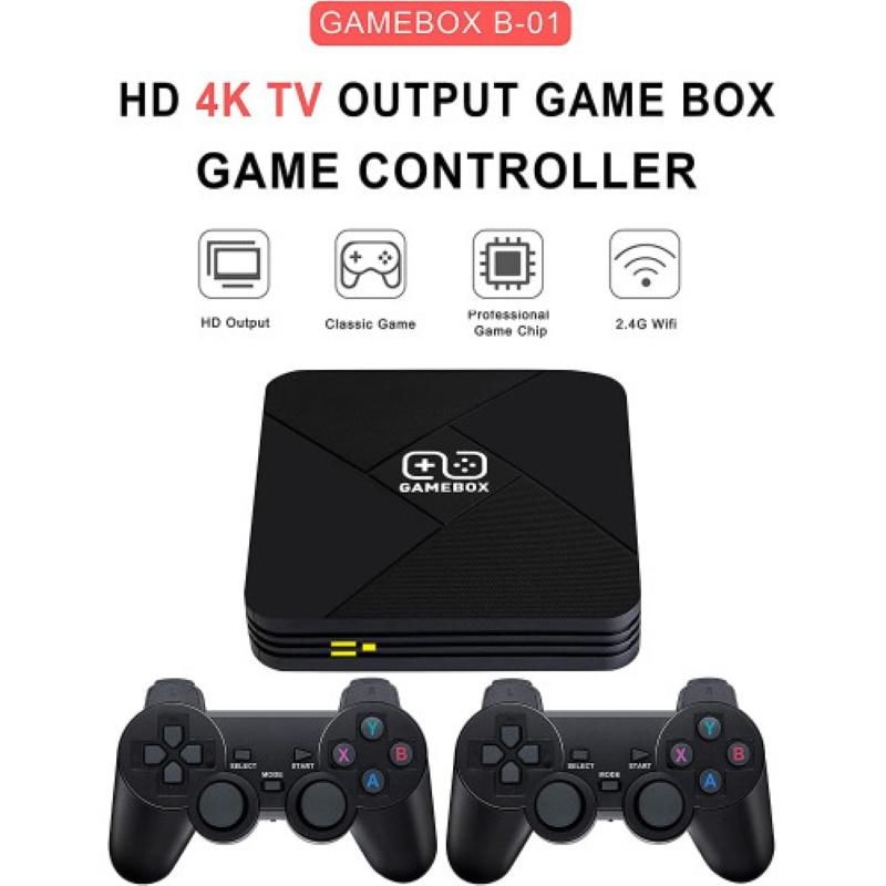 Riff RF-B01 64GB TV Box HD 4K Game Hdmi su 2x Wi-Fi valdikliais ir kelių platformų 8-64bit 4000 žaidimais