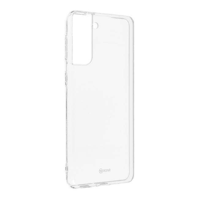 iLike „Roar Jelly Clear Anti-Bacteria Slim“ galinio dangtelio dėklas, skirtas Samsung Galaxy S21 Plus (G996B) Skaidrus