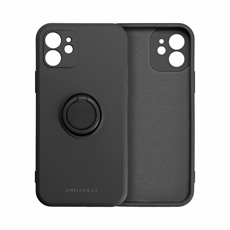 iLike Roar Finger Ring Mat silikoninis nugaros dėklas su automobilio laikiklio magnetu Samsung Galaxy A23 5G (A236U) juodas