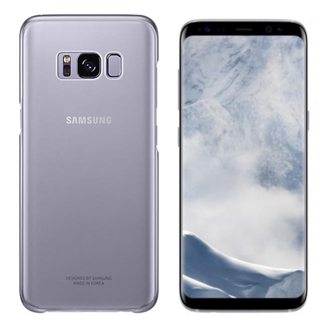 Samsung Galaxy S8+ permatomas dėklas (Violetinis) QG955CVE 