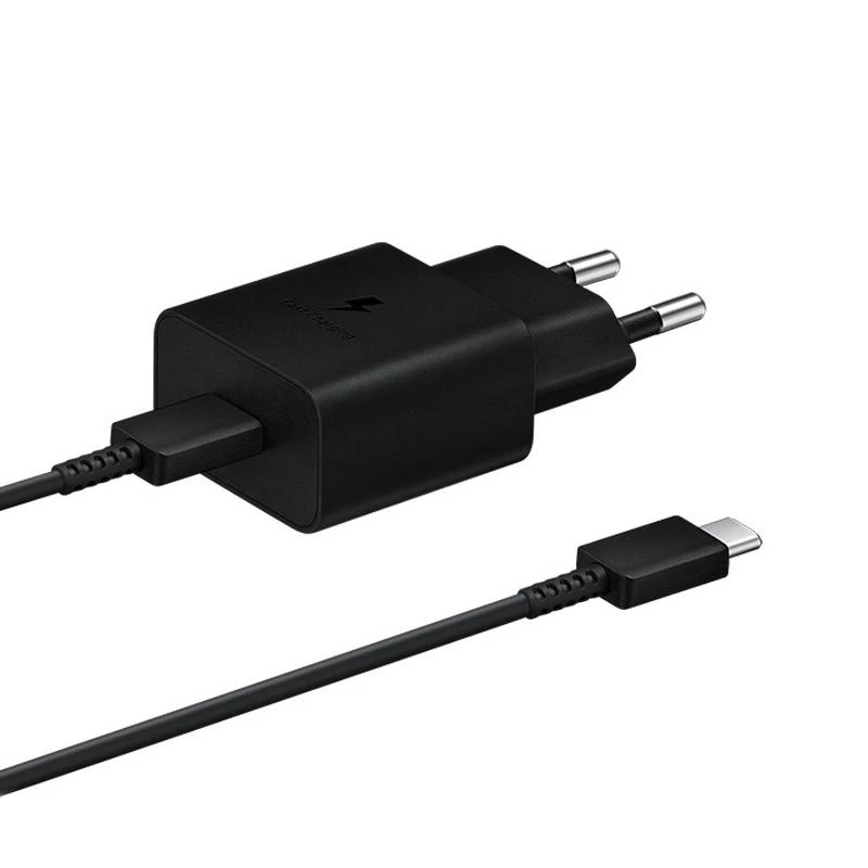 Įkroviklis Samsung EP-T1510XBEGEU 15W + kabelis Type-C 1m juodas