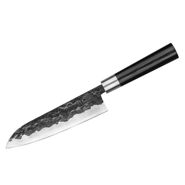 Samura BLACKSMITH universalus virtuvinis peilis Santoku 7,2"/182mm iš AUS 10 Kaltas plienas 58 HRC