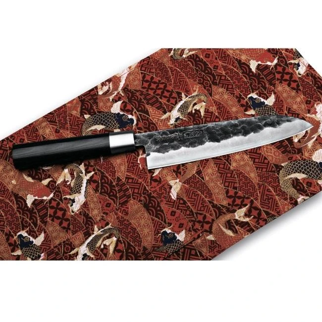 Samura BLACKSMITH universalus virtuvinis peilis Santoku 7,2"/182mm iš AUS 10 Kaltas plienas 58 HRC