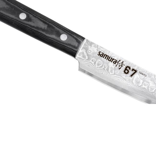 Samura DAMASCUS 67 Universalus virtuvinis pjaustymo peilis Tanto 230 mm